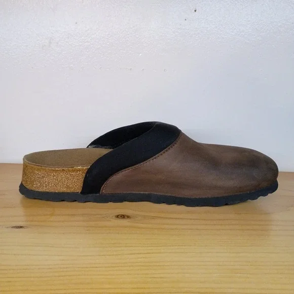 Birkenstock Boston Papillio Brown Sandals Slip On Slides Size 38 Women's 7 Mns 5 - Picture 11 of 14
